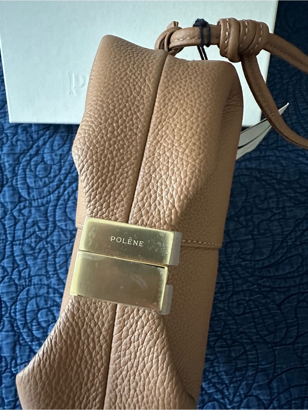 NWT! Authentic! Polene Béri EDITION TEXTURED CAMEL - Retail $490! - Picture 13 of 13